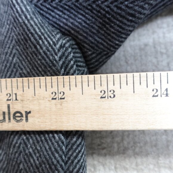 Miles Leon Mens Jacket Large Gray Herringbone Unlined Unstructured Made in Italy - Picture 8 of 11